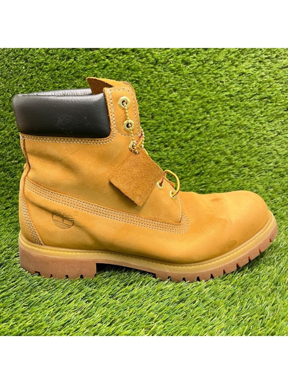 Timberland Premium 6-Inch Mens Size 10.5 Brown Outdoor Leather Waterproof Boots